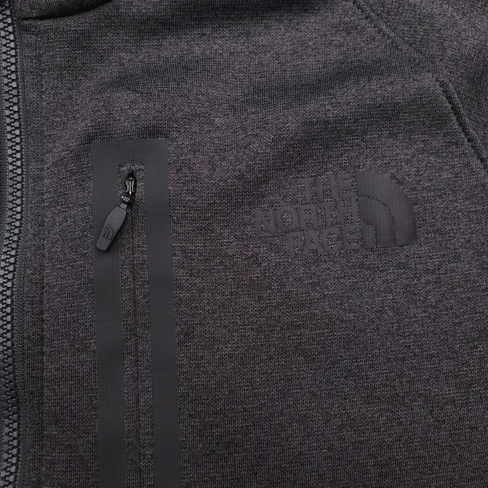 North Face Sweater Mens Medium Gray Half Zip Fleece Pullover Jacket Outdoor Hike
